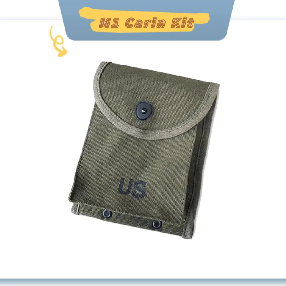 

WW2 M1 Carin Kit Green American Soldier Special Bag Tool Combat Kit Retro Equipment Kit Soldier Tactical M1 Bag