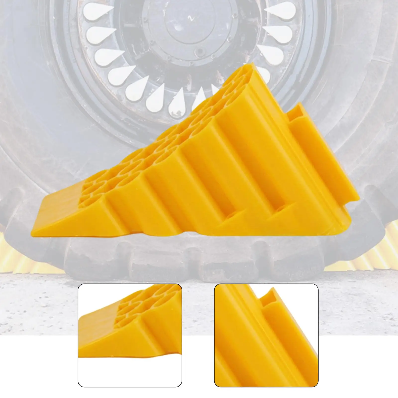 

Прочный упор для колес, блокиратор шин, противоскользящая подкладка для прицепов и автомобилей, для безопасной парковки на улице