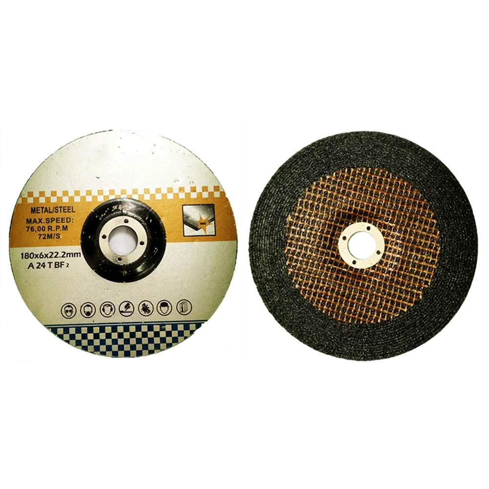 5PCS 180*6*22mm Resin Grinding Wheel Cutting Wheel For Efficient Metal & Stainless Steel Grinding Wheel Blade Power Tools