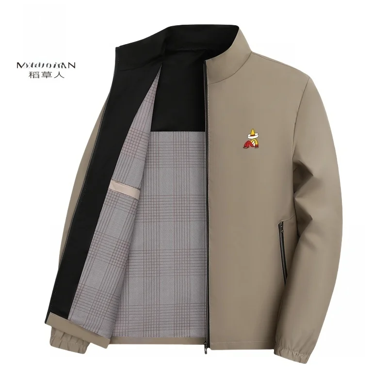 

Повседневная мужская бейсбольная куртка Jaet, весна 2025, новая коллекция, универсальный топ с воротником-стойкой, молодежный длинный топ из полиэфирного волокна Sve Zi...