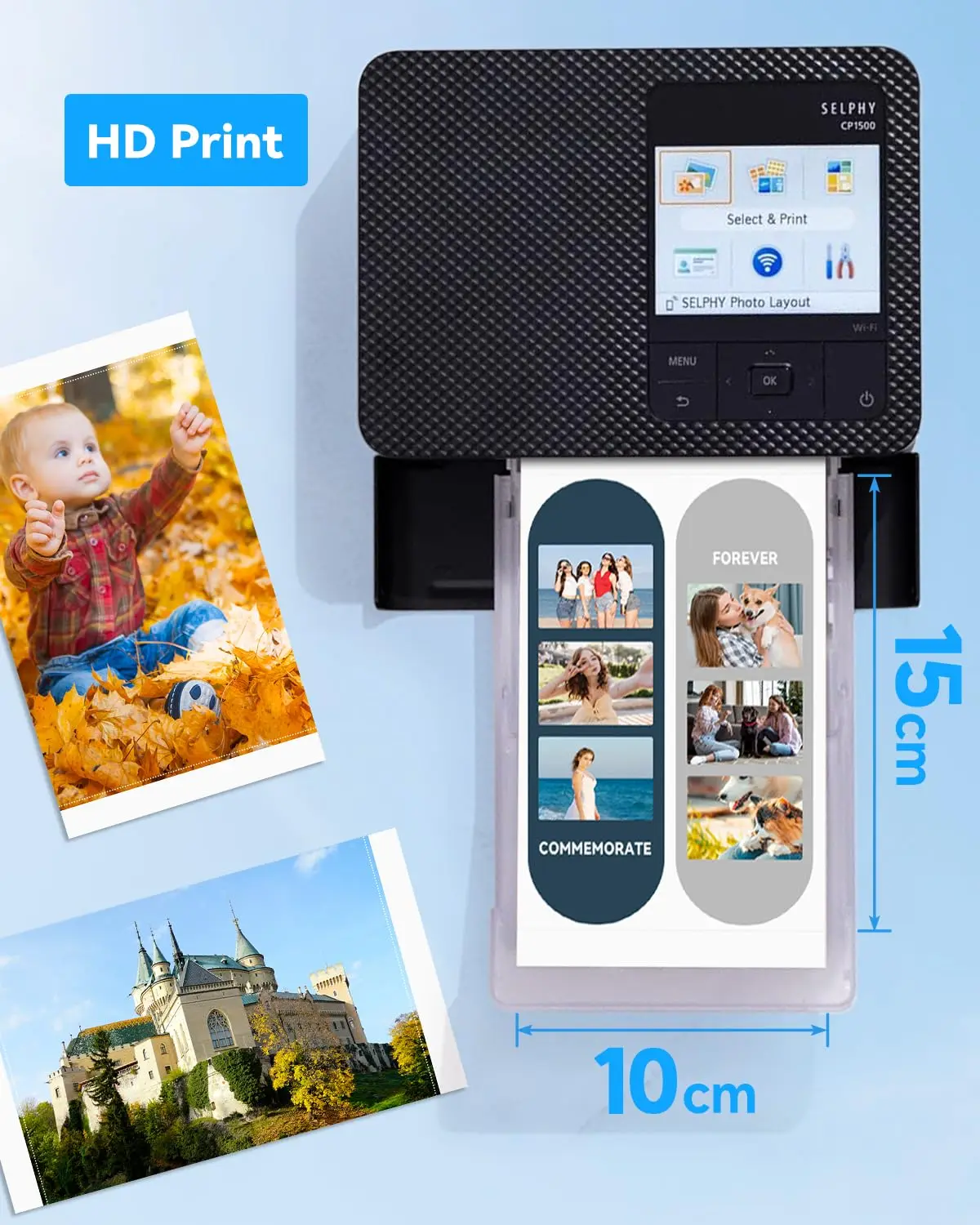 

KP108IN KP36IN Ink Cartridge & Photo Paper Compatible with Canon Selphy CP1500 CP1200 CP1300 CP1000