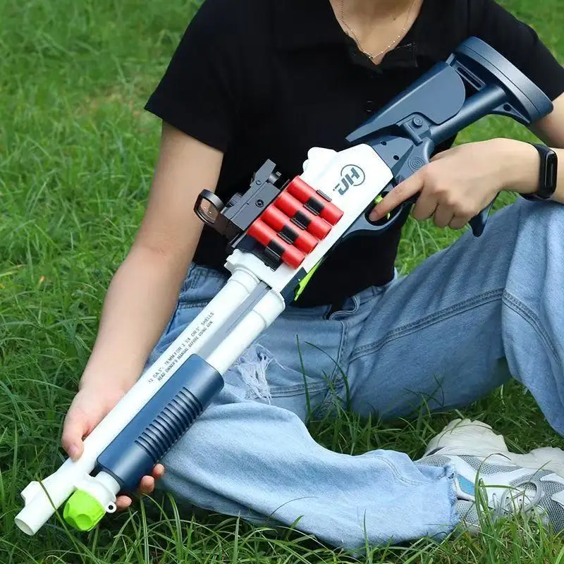 Xm1014 Miękka pociskowa muszla pistoletu do rzucania pistoletem 2025 Chłopięcy pistolet Strzelba Strzelba Model pistoletu Zabawka Miękkie zabawki dla dzieci