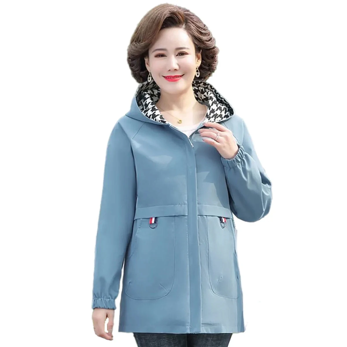 

Lovepeapomelo Women's Traf Long Zipper Zhejiang Full Regular Polyester Jackets Women's Coat Good Selling