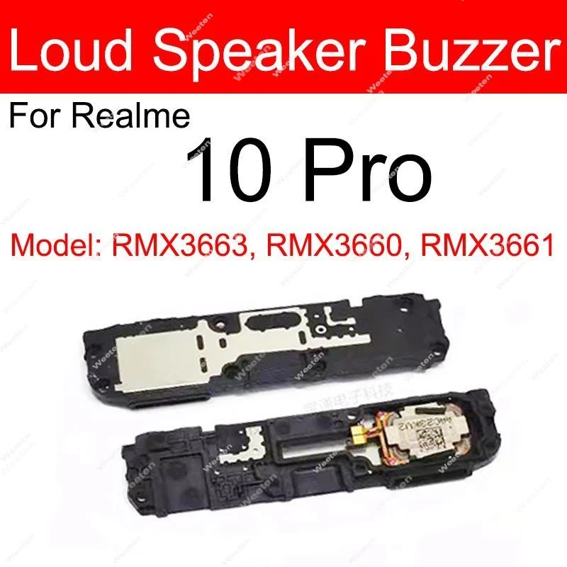 Loud Speaker Buzzer For Realme 10 11 Pro Plus 10S 10T 11X 4G 5G Loud Speaker Buzzer Ringer Flex Cable Repair Parts