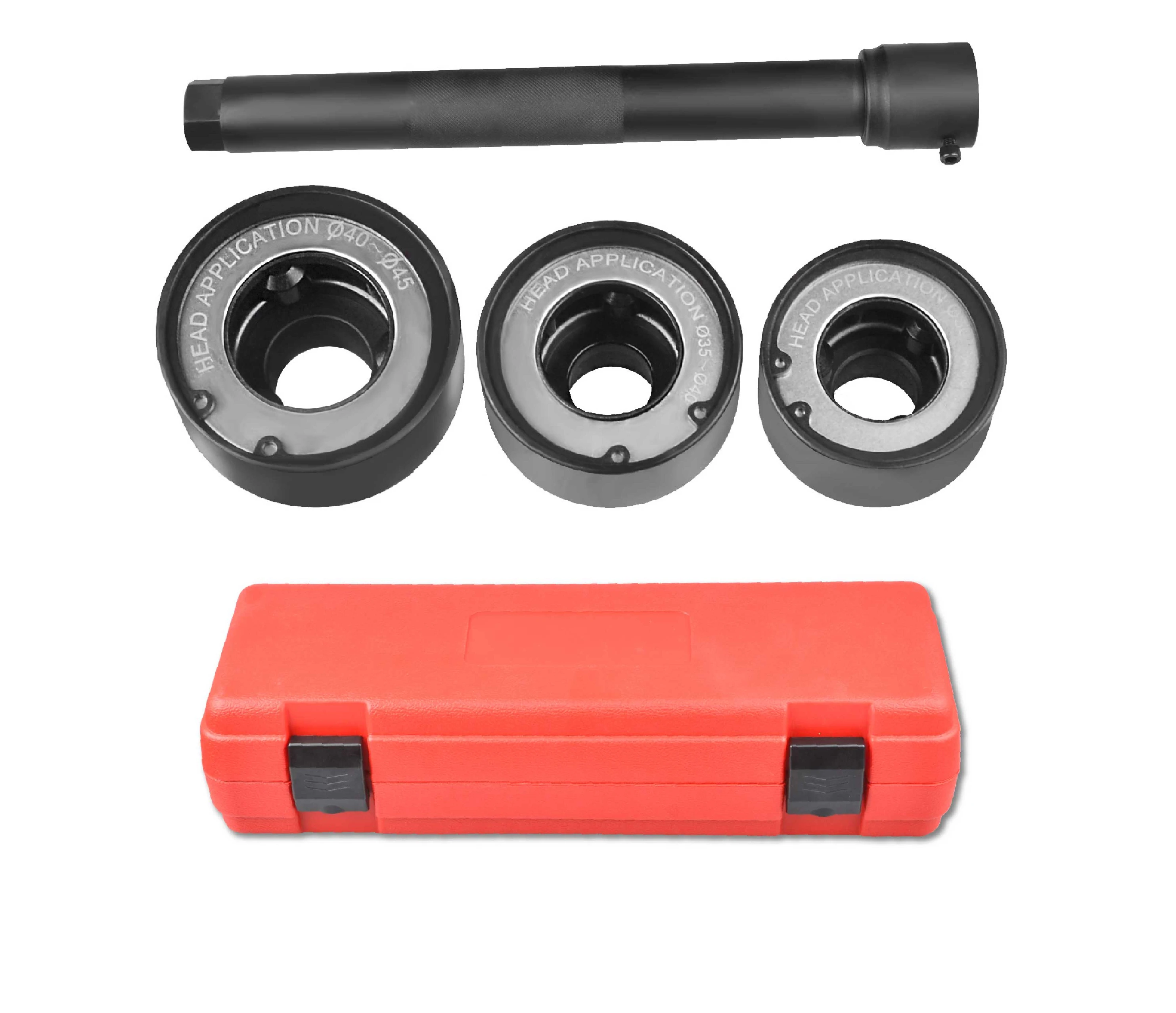 4pc Track Rod End Remover Installer Tool Kit Steering Rack Tie Rod End Axial Joint 30-35mm 35-40mm 40-45mm SK1048