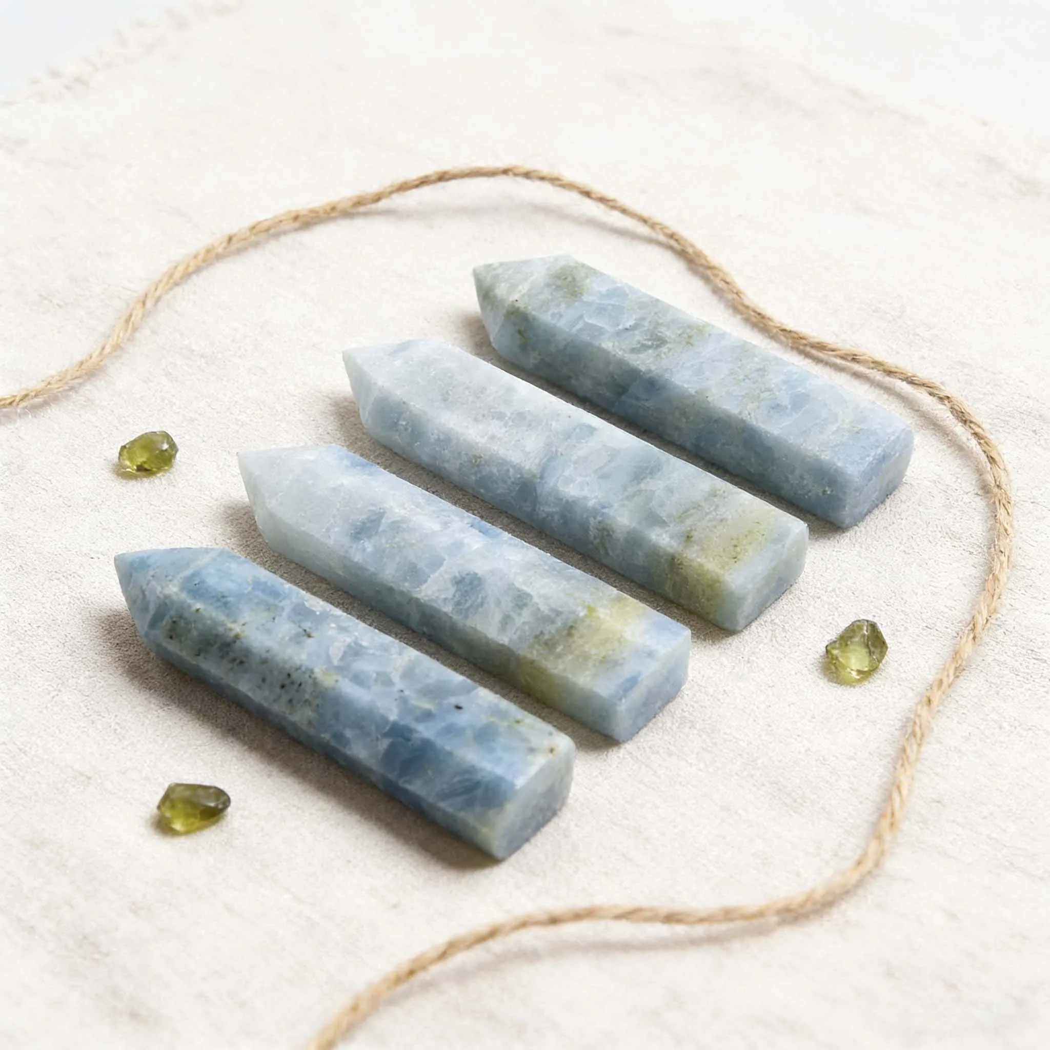 Bild 7: Rohes Erz Celestite Crystal Tower Indigo, fettartig, einzigartig, normale Säule, rissfrei, hochwertiges Kunstdekor