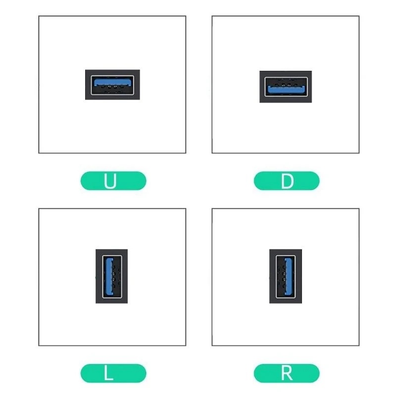 D0ua USB extensão do ângulo esquerdo da esquerda 90 graus um homem para fêmea para laptop USB Mouse Disk Disk
