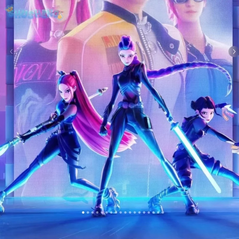 أزياء رومي ميرا زوي HUNTR/X KPop شيطان الصيادين التأثيرية زي جديد من الجلد الأسود للبالغين والأطفال والنساء طقم بدلة الهالوين