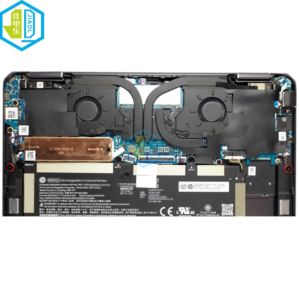 Imagem -06 - Computador Cpu Gpu Ventilador Cooler Notebook hp Spectre 14-ef 14-ef1000 14-ef0013dx X360 em Nd55c9921a08 Nd55c0a-21a09