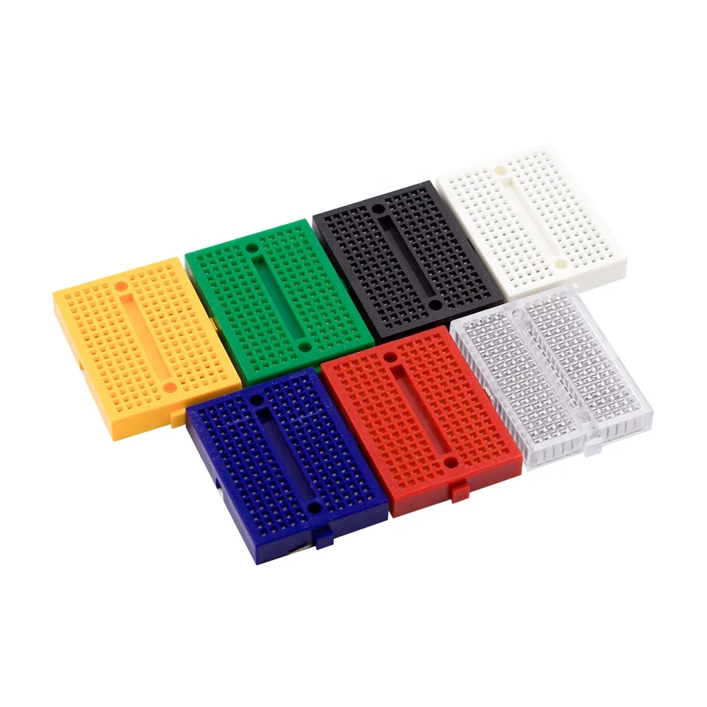 10 PCSSYB-170 Mini Solderless Prototype Breadboard Kit 170 Tie-Points 35x47x8.5mm Experiment Test Board for Arduino RC Parts Acc