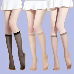 5/10 Pairs High Stockings Summer Ultra-thin Half-length Invisible Calf Mid-tube Women's Socks Long Stockings Women Stockings