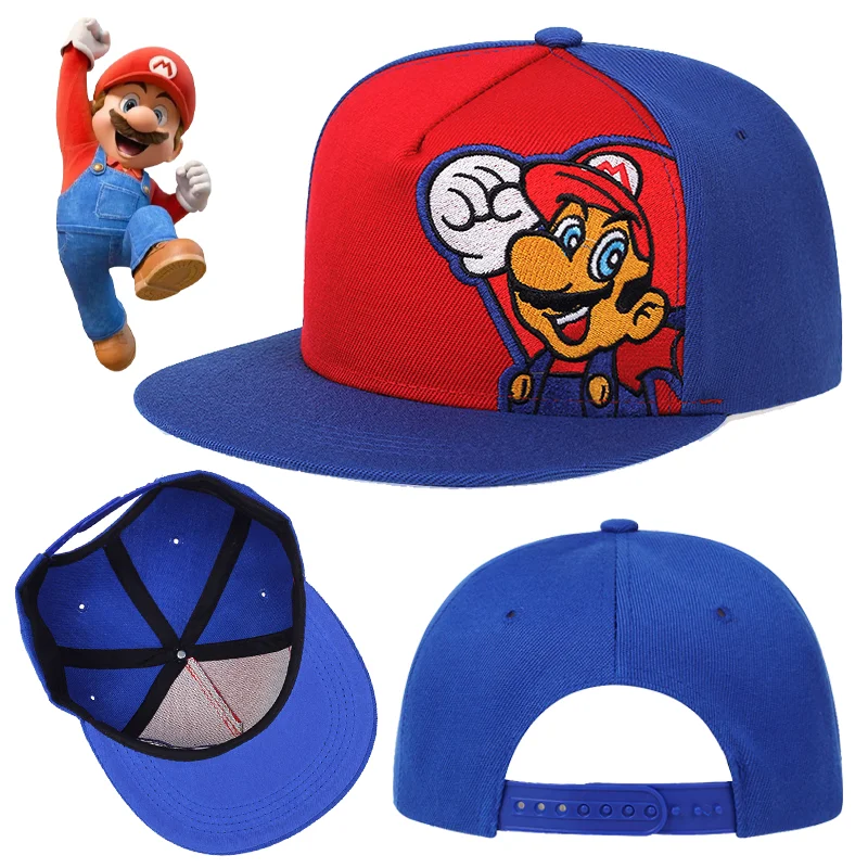 Super Mario Bros Baseball Cap Fashion Men Women Embroidery Sun Hat Cartoon Outdoor Sports Caps Casual Sunscreen Sunshade Hats