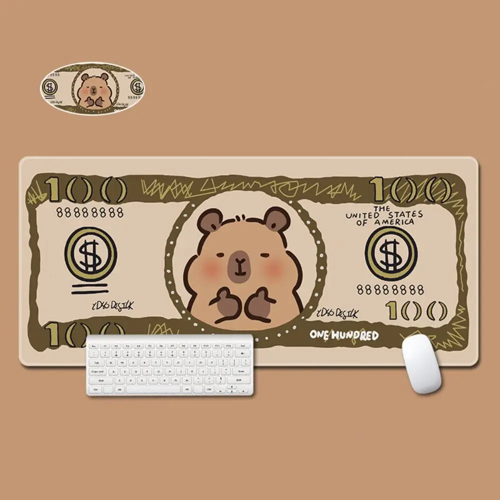 

Cute Cartoon Capybara Mouse Pad Non-Slip Capybara Desk Protector Kawaii Gaming Accessories Laptop Mat