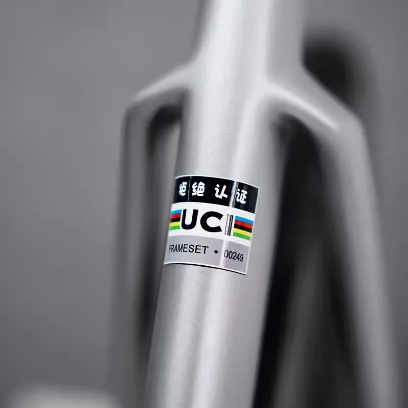 certification small label sticker bicycle union certification label Road bike decals customize frame name ID warning films