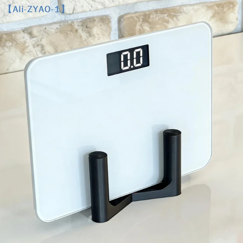 【ZYAO-1】1Pcs Plastic Weight Scale Stand Space-Saving Bathroom & Home Gym Organizer Compatible With Digital/Analog