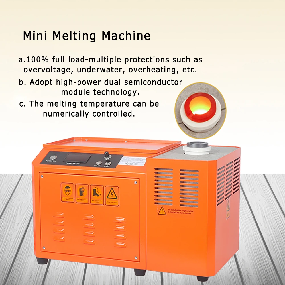 2kg Induction Melting Furnace For Gold Silver Steel Smelting Machine Intermediate frequency induction melting furnace 2025 NEW