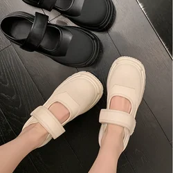 2023 New Retro Thick Soled Canvas Mary Jane Shoes for Women Fashion Casual Sports Style Women Shoes Zapatos De Mujer