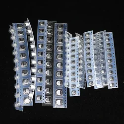 130pcs/lot 13values 1uF-220uF 10V 16V 25V 50V SMD Aluminum Electrolytic Capacitor Assorted Kit Set Samples Pack