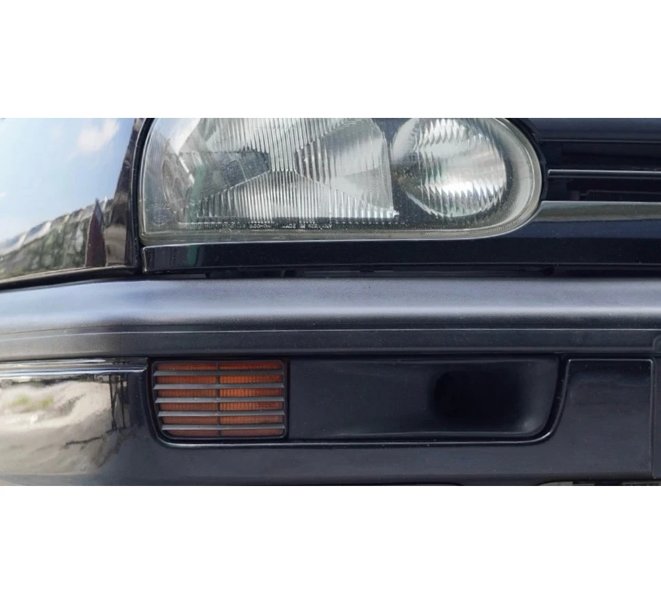 Front Bumper Upper Grille & Indicator Trim Set For VW Golf MK3 Vento Jetta 1991-1997 Air Intake Vent Cover 4Pcs