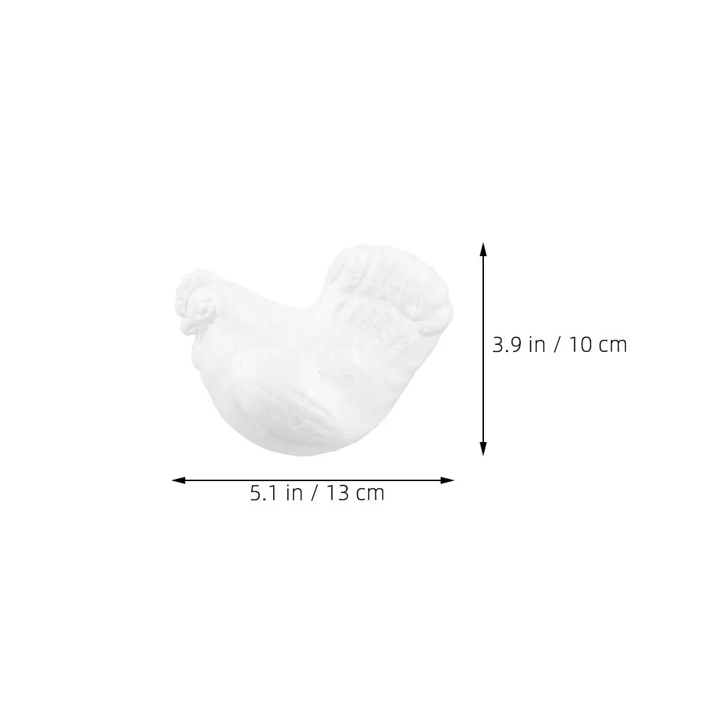 Ornements d'animaux de poulet en mousse, 3 pièces, peinture de coq, ensemble artisanal pour enfants, décoration de maison, projets scolaires, jeu de fête