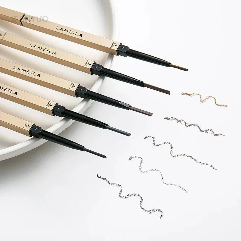 防水・防汗で長持ちする極細両頭アイブロウペンシルで、ワイルドでナチュラルな仕上がりを実現します。