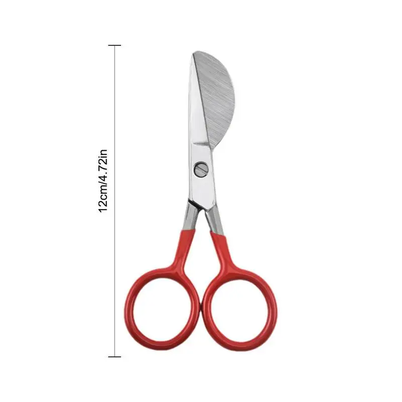 Duckbill Scissor Embroidery Art Craft Applique Stainless Steel Blade Sewing Fabric Rug-punch Carpet Pile Tufting Handcraft Tool