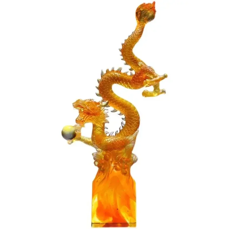 Entry Entrance Ornament Advanced Light Luxury Glazed Zodiac Dragon Ornament
