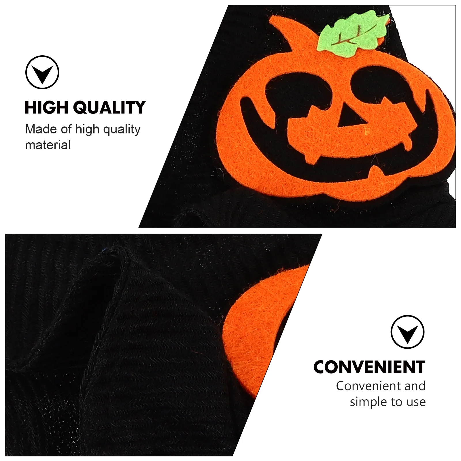 

1pc Halloween Pet Hat for Dogs Cats Black Halloween Decoration Polyester Lightweight Reusable Non Scratch Dog Hats Accessories