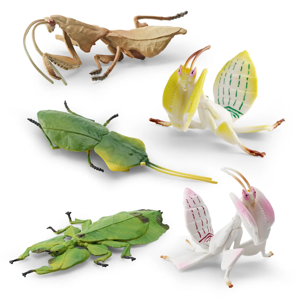 1pcs Realistic Insect Animal Models Creative Dead Leaf Mantis Fashion Giant Leaf Bug Toy Figures Classic Home Decoration Craft