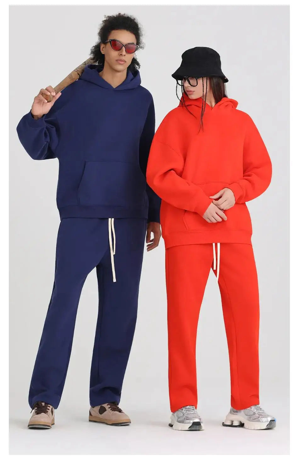 01 Custom LOGO Image 400GSM Hoodies Basic Fleece 20+ Colors Men Women Oversized Hooded  Jogger Wholesale Sportswear Soft