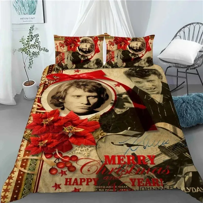 

Johnny Hallyday Bedding Set For Bedroom Soft Modern Bedspreads Comefortable Kids Duvet Cover Quilt Cover And Pillowcase