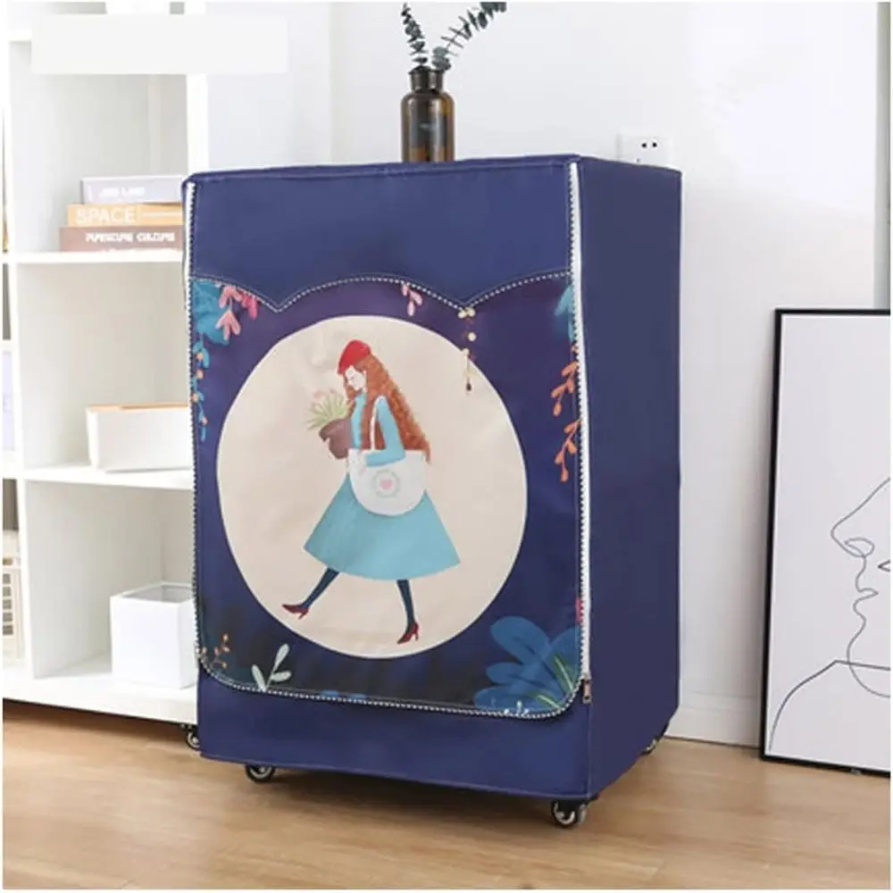 Cover Washing Machine Cover Printing Waterproof Sun Protection Household Fully-Automatic Washing Drum Dust Case for Home Applian