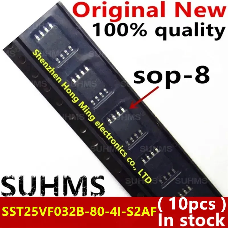 (10 piezas) 100% nuevo SST25VF032B-80-4I-S2AF SST25VF032B-66-4I-S2AF SST25VF032B 25VF032B sop8