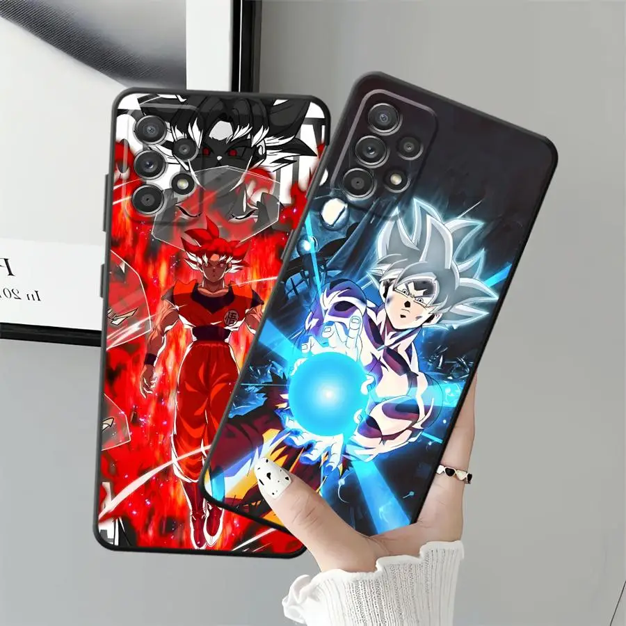 حافظة لهاتف سامسونج جالاكسي A23 A53 A51 A73 A24 A55 A35 A26 A72 A36 A41 A22 A52 A25 A71 A32 أسود ناعم