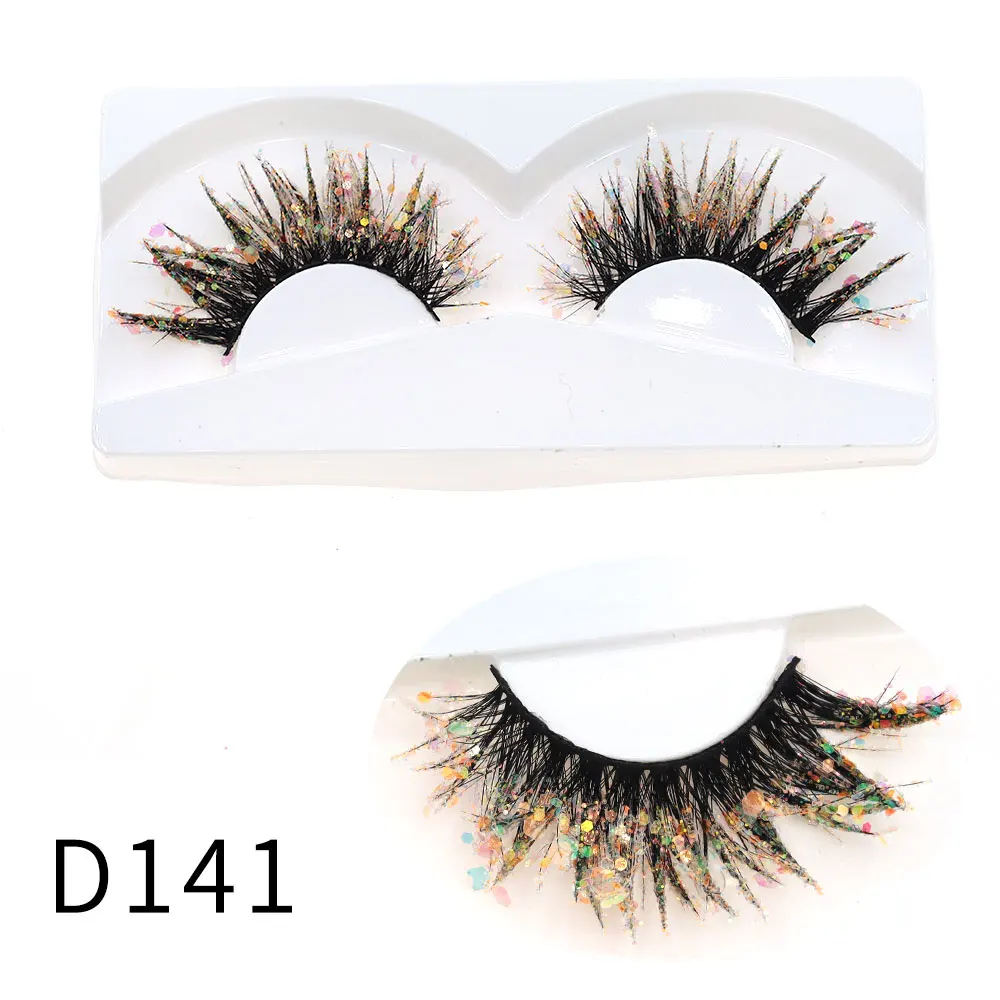 Halloween Style Dreamy Sequins Glitter False Eyelashes