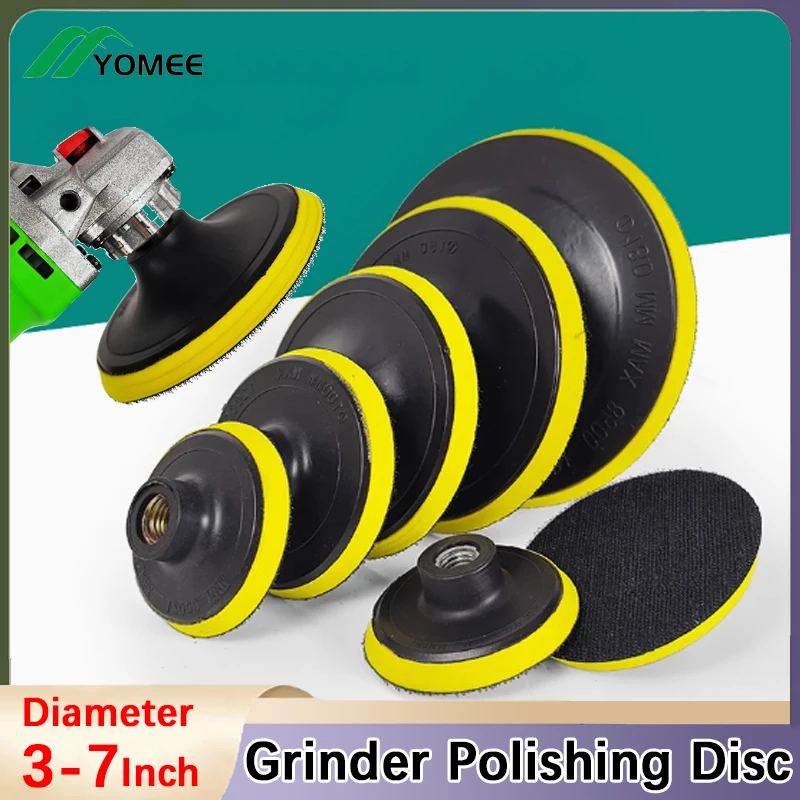3/4/5/6/7inch Backing Pad Sanding Holder Disc Hook Loop M10 M14 Polishing Backer Plate Drill Rod