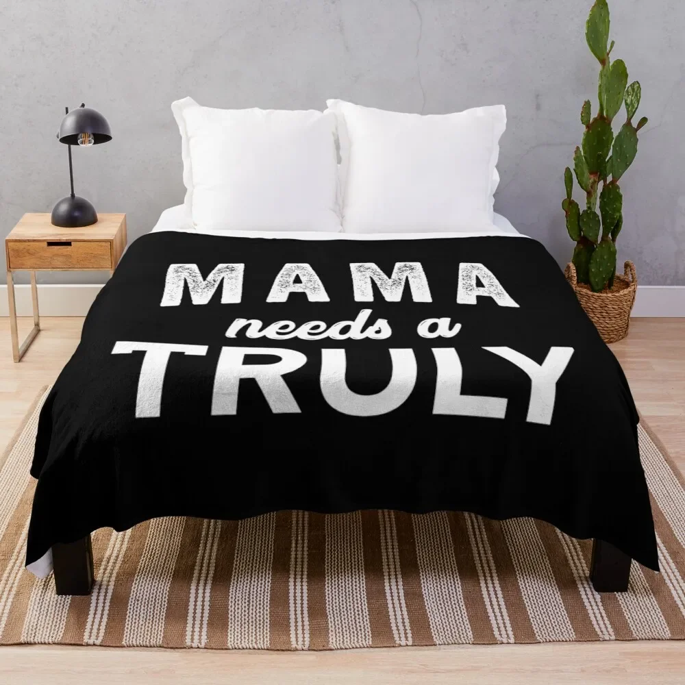 mama need a truly ; truly seltzer Throw Blanket Bed Extra Large Throw Cute Plaid Decorative Beds Blankets