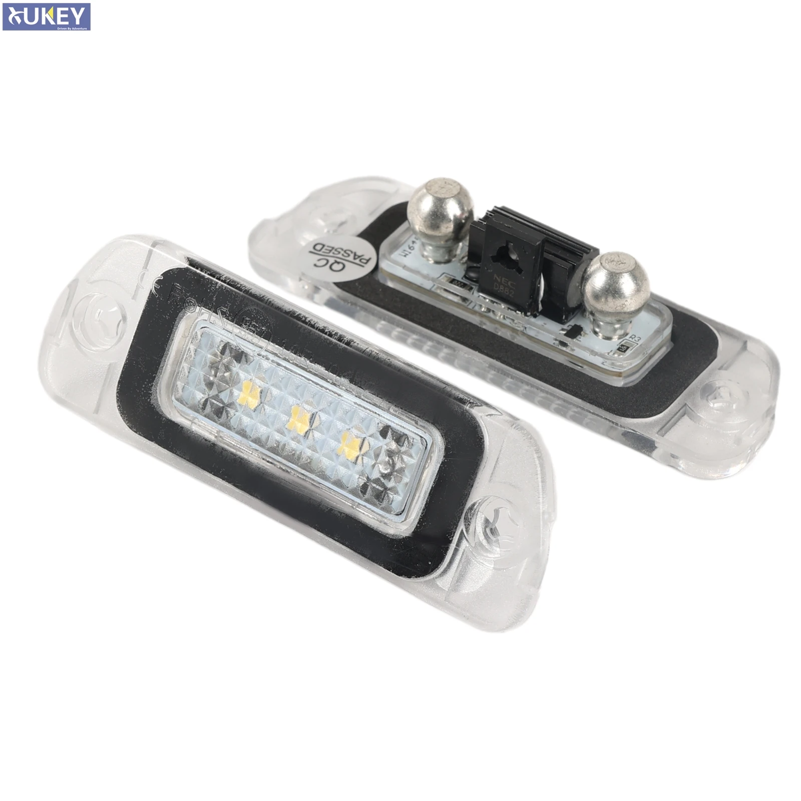 2X For Mercedes Benz ML Class ML 230 270 350 1998-2005 For ML W164 500 2005-2011 R300 LED Number License Plate Light No Error