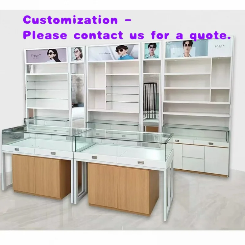 custom.Custom Trendy Full Glass HongMing Display Durable Mobile Phone Repair Kiosk Design LED Lighting Commercial Showcas