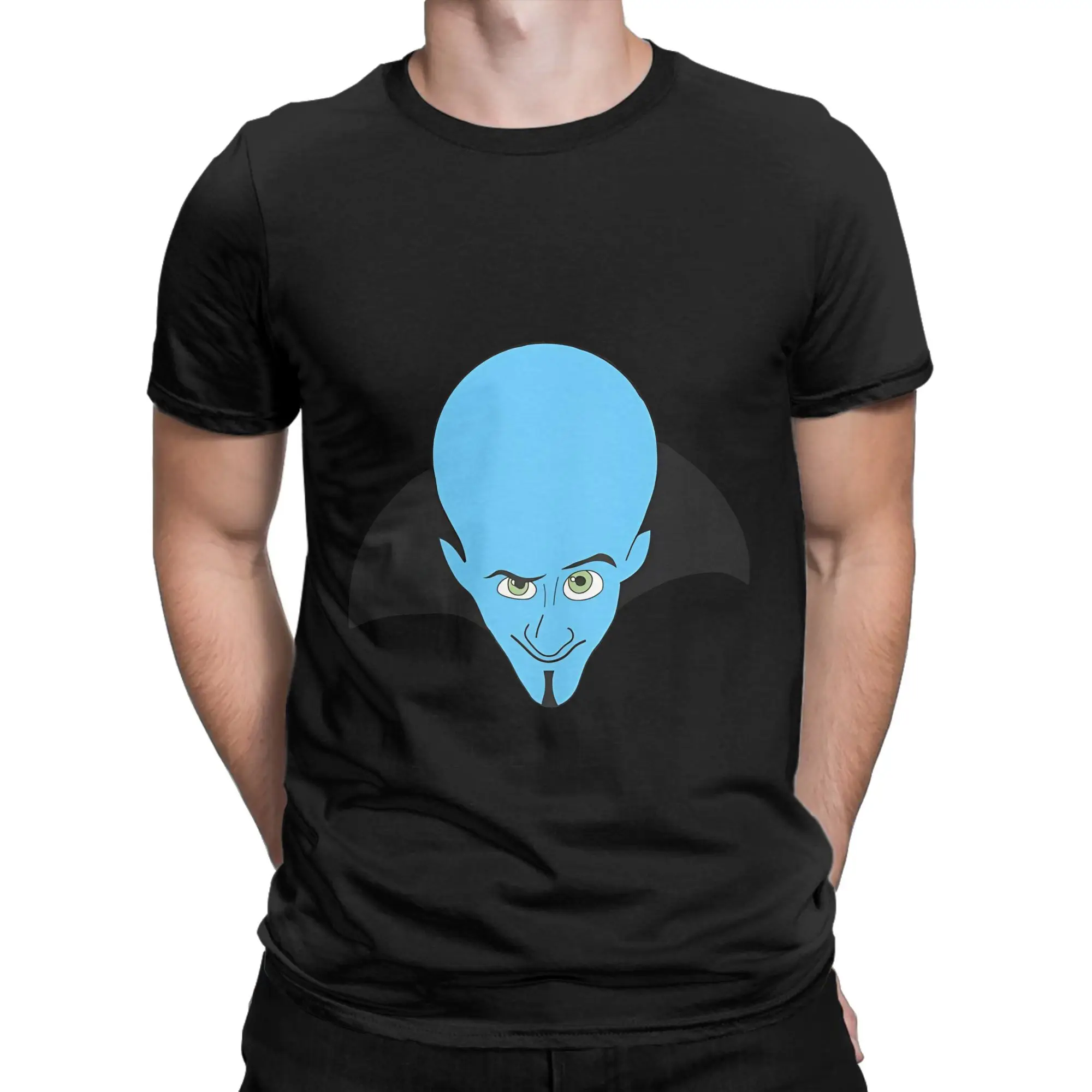 Mega mind Oversized Shirt Novelty 100% Cotton T-Shirt Megamind vs The dDoom Syndicate Tops Tees For Men