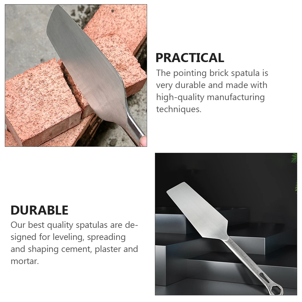 

Stainless Steel Brick Knife 3-8 Double Sided Tile Trowel Construction Tools Masonry Tool Gauging Trowel Putty Cutter Bricklaying