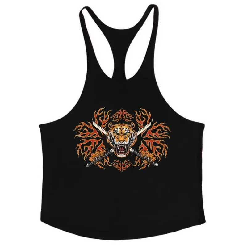 Men's Bodybuilding Tight Cotton Tank Top – Sleeveless Sling Vest, Man Gym Fitness Clothing for Heavy Lifting, Muscle Building