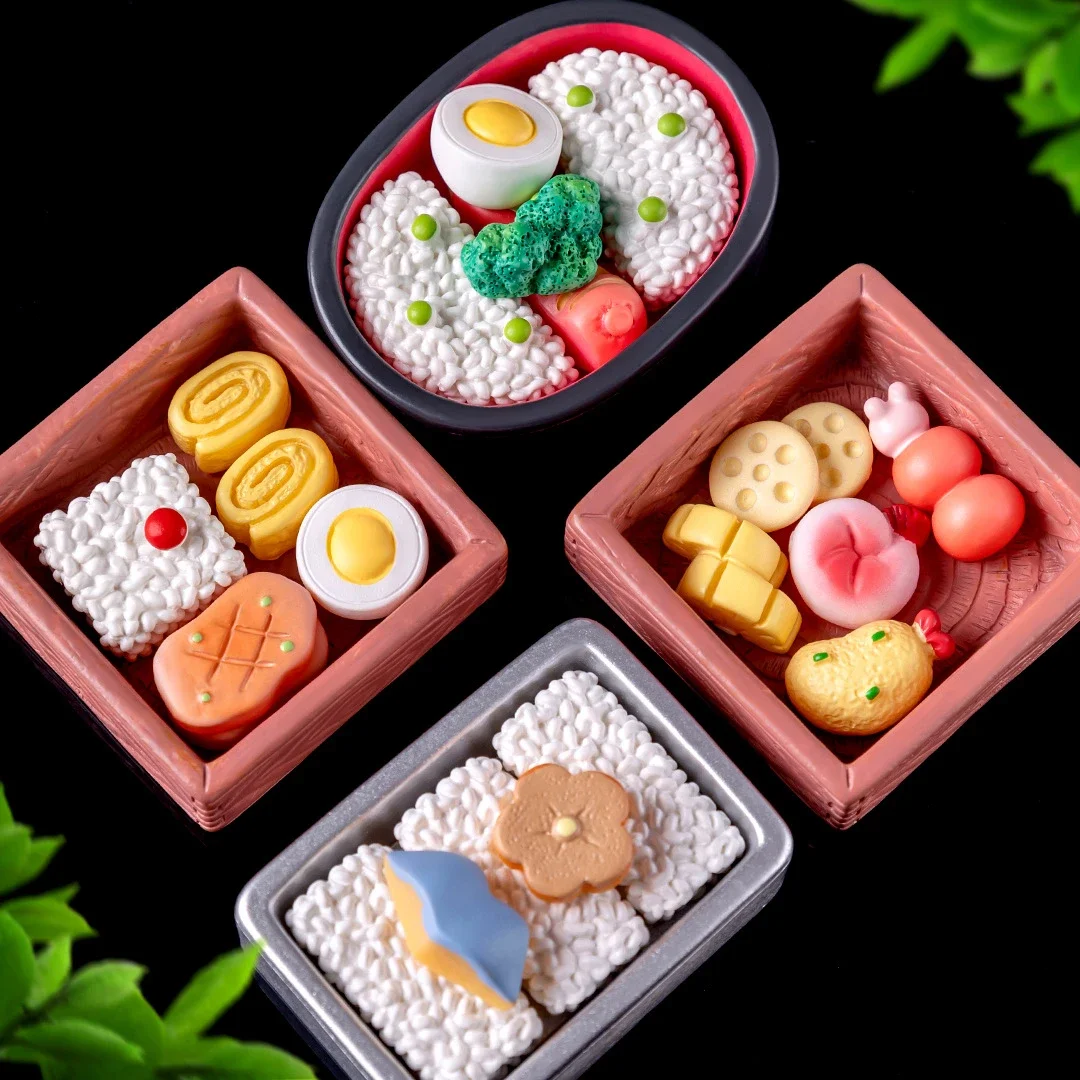 Micro Landscape Creative Simulation Food Play Box Lunch Seafood Sausage Bento Box DIY Decoration Accessories Miniature Ornament