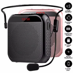 Headworn Microphone Loudspeaker Voice Amplifier Recorder Mic Speaker Audio Mini Wired Audio Speaker Kit Headset For Teachers
