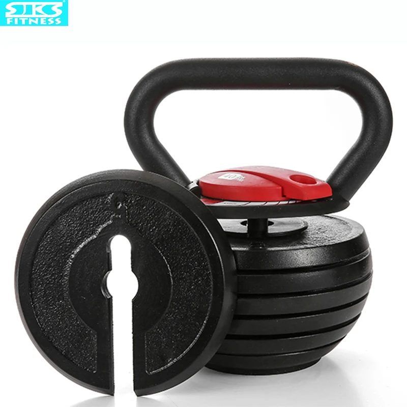 Kettlebell ajustable, levantamiento de pesas portátil, equipo de Fitness, 20 kg, 40 lbs