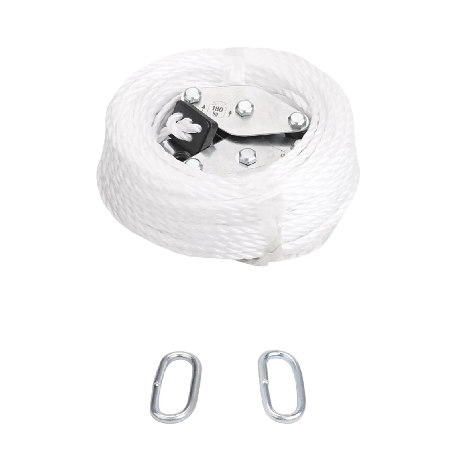 Lifting Rope Pulley Block Loading 180kg Practical Traction Wheel Durable Universal Stainless Steel Swivel for Lifting Furniture