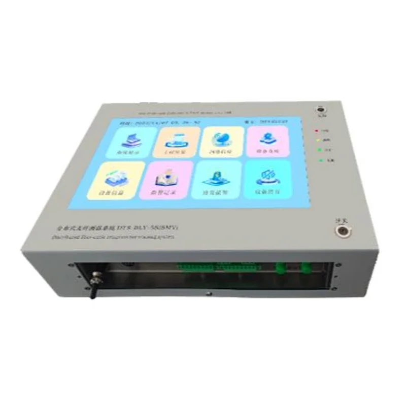 Distributed Optical Fiber Temperature Measuring Host 4/8-Channel Temperature Sensing Host with TCP Network Fire Alarm System