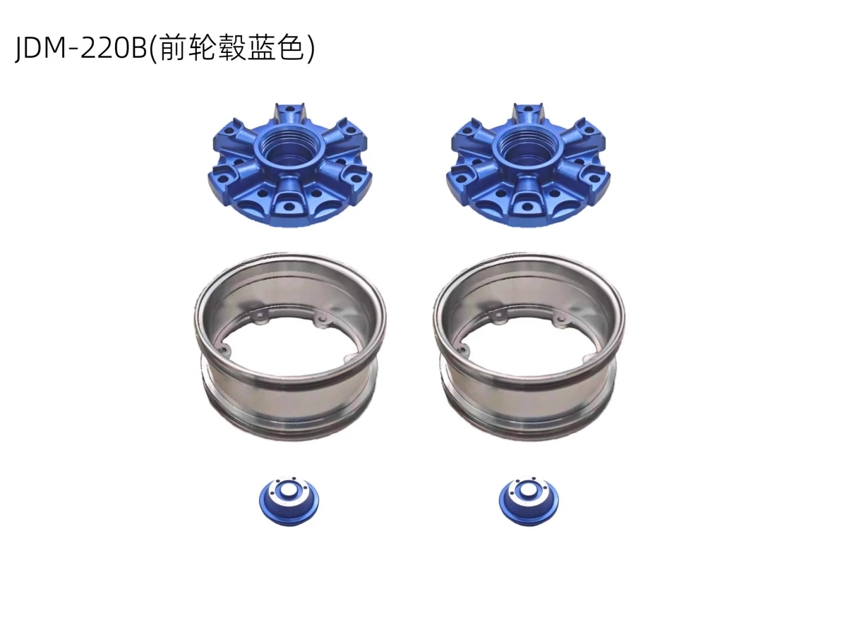 JDMODEL Nuovo mozzo per ruote in metallo per rimorchio per trattore Tamiya per camion RC in scala 1:14