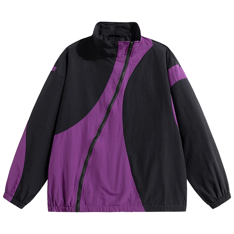 Man Black Windbreaker Windproof Waterproof For 2026 Spring Autumn Zip Up Jacket Men's Streetwear Bomber Clothes OverSize 5XL 6XL