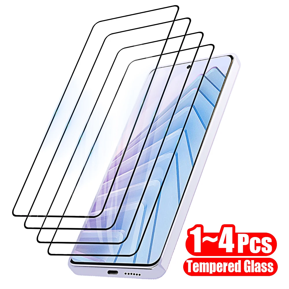1-4 шт. Защитное стекло для Xiaomi Redmi Note 14 4G 13 12 11 10 Pro Защитные пленки из закаленного стекла на красном mi Note 14 9 8 Pro